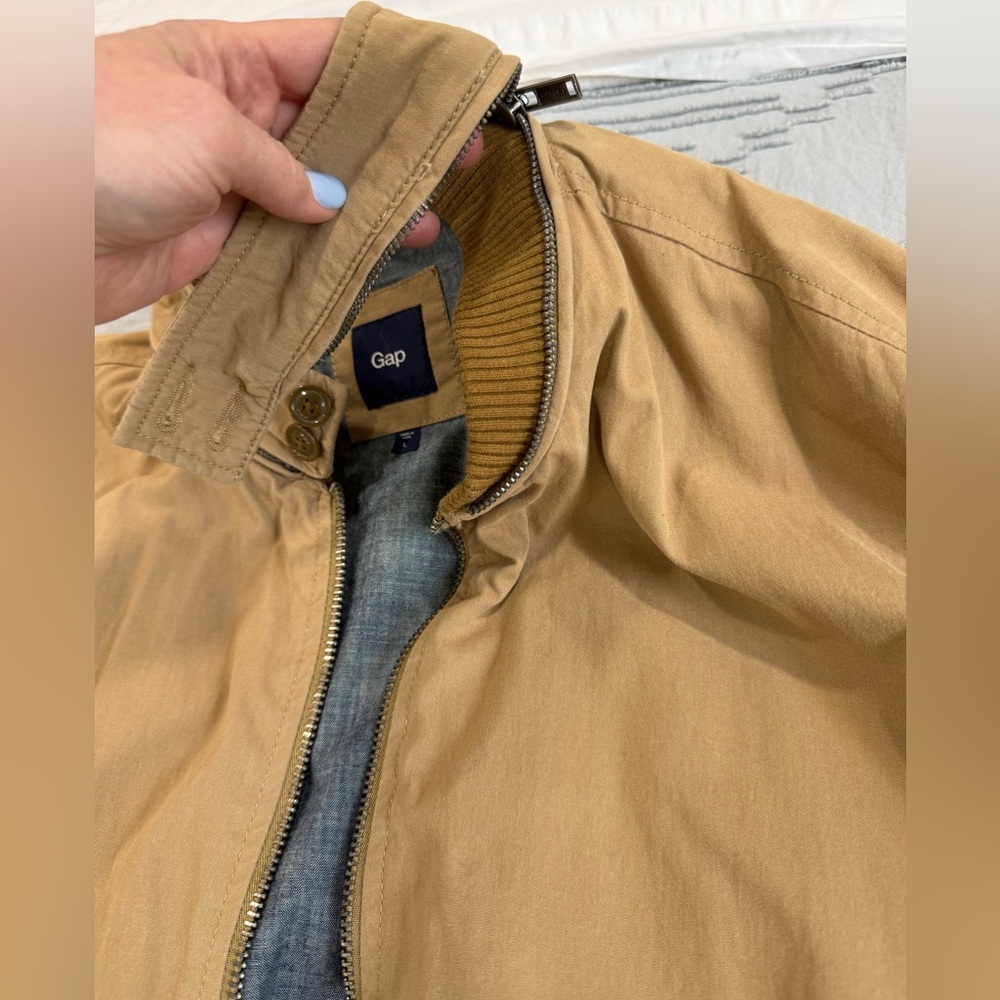 Gap 2009 Euc Light Brown Bomber Jacket For Men - image 7